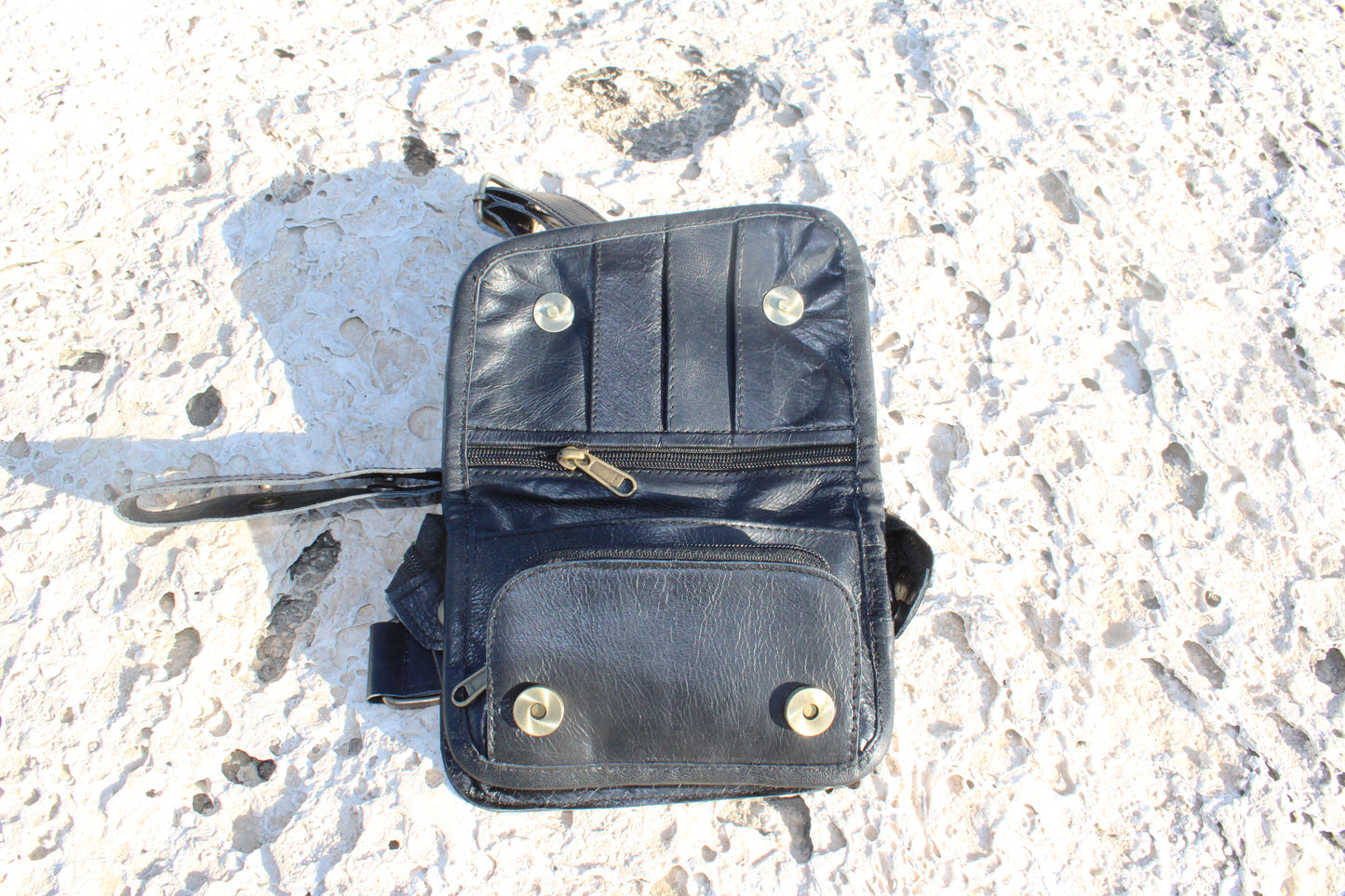 Hip Bag mob. Mini in Leather Black