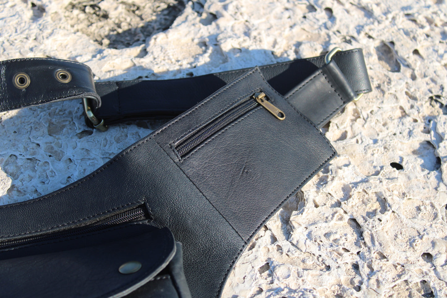 Hip Bag mod Venice in Black Leather