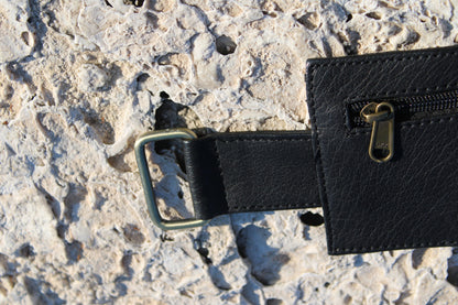 Hip Bag mod Venice in Black Leather